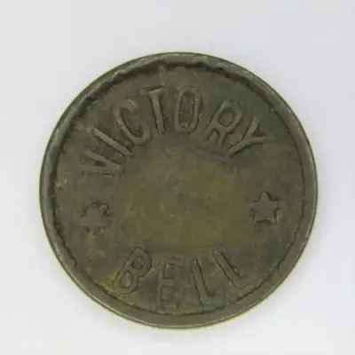 Victory Bell 5c token - Nevada Casino token - no hole
