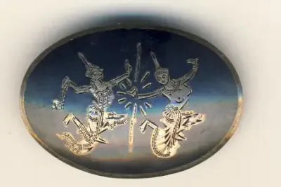 Sterling silver brooch inscribed SIAM