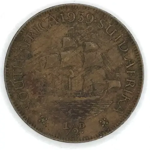 1939 SA Union Half Penny - XF