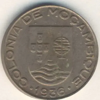 1936 Mozambique 1 Escudos - XF