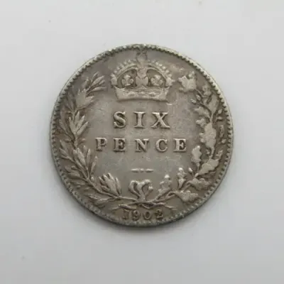 1902 sixpence - Great Britain VF +
