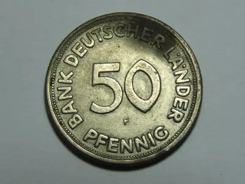 Germany 1949 F 50 pfennig - XF+