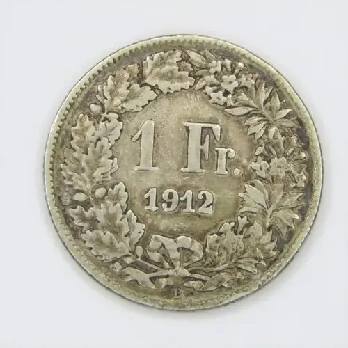 1912 Switzerland Silver Franc - VF