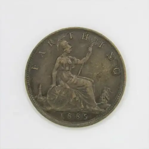 1885 Great Britain Farthing - XF+