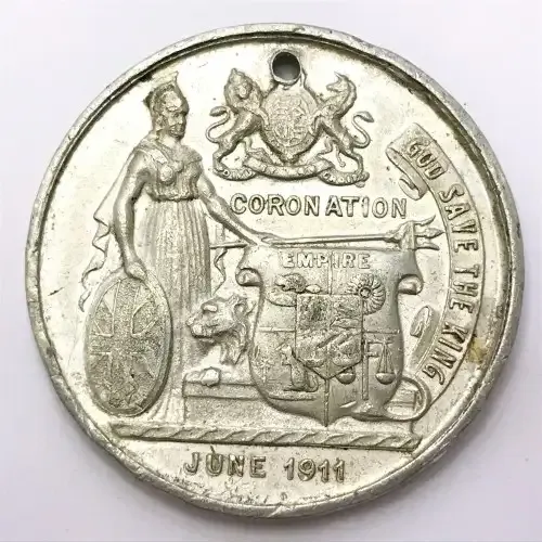 1911 Coronation medallion of King George v