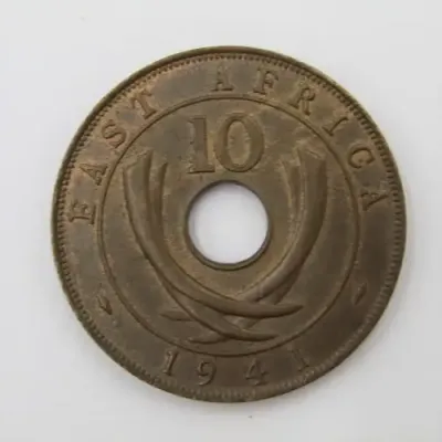 1941 East Africa 10 Cent - `I` mintmark