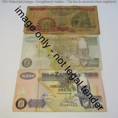 Lot of 10 Africa banknotes
