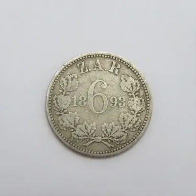 1893 ZAR Kruger sixpence