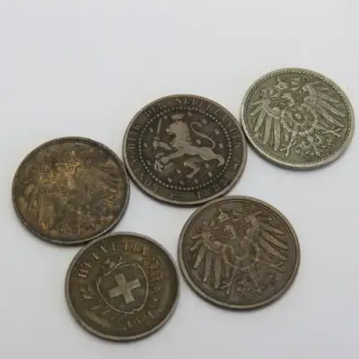 Lot of 5 coins - Each one older than 100 years