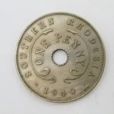1940 Southern Rhodesia Penny - AU+