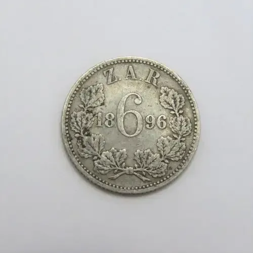 1896 ZAR Kruger sixpence VF