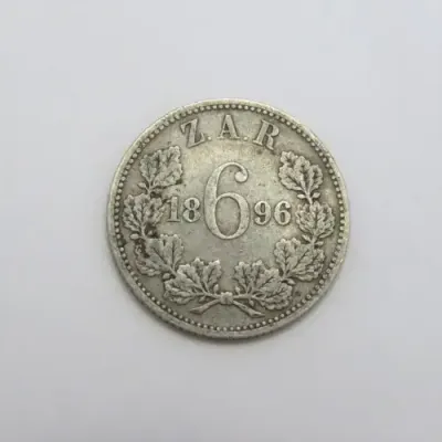 1896 ZAR Kruger sixpence VF