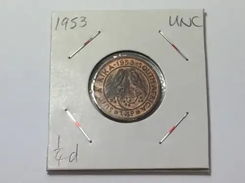 South Africa 1953 farthing UNC - excellent