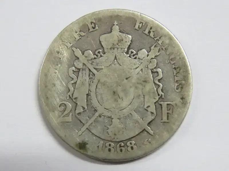 1868 France 2 francs - Filler