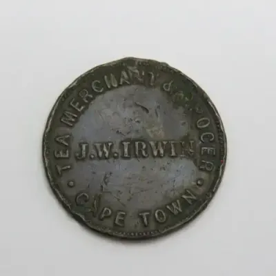 Cape of Good Hope JW Irwin token - Well used
