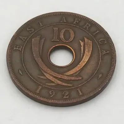 1921 East Africa 10 Cent - VF+