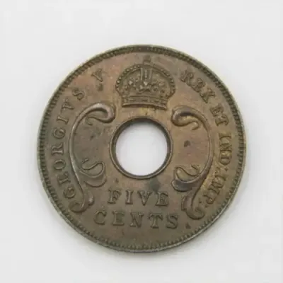 1925 East Africa Five Cent -
