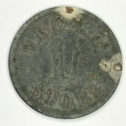 De Beers Consolidated Mines Ltd. 1 Shilling, Wesselton, Lion incuse