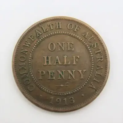 1913 Australia half penny VF