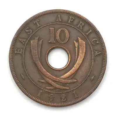 1921 East Africa 10 Cent - VF+