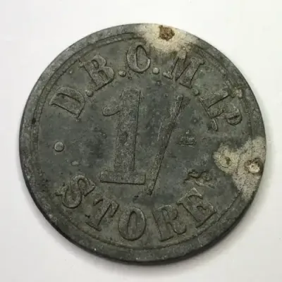 De Beers Consolidated Mines Ltd. 1 Shilling, Wesselton, Lion incuse