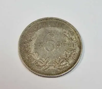 1896 ZAR Kruger sixpence