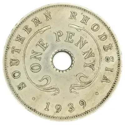 1939 Southern Rhodesia Penny - AU