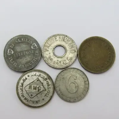 Lot of 5 unusual tokens