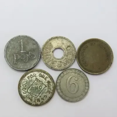 Lot of 5 unusual tokens