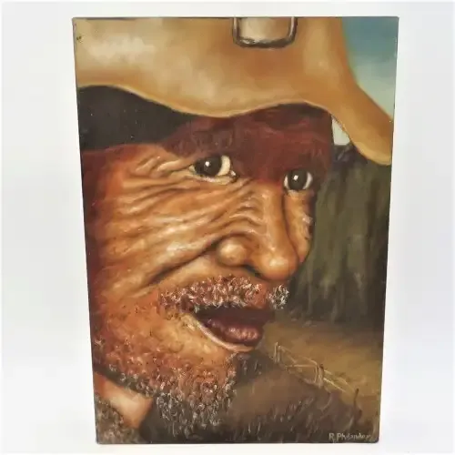 Blocked oil painting by R Philander