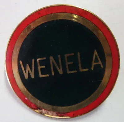 Vintage WENELA officer breast badge