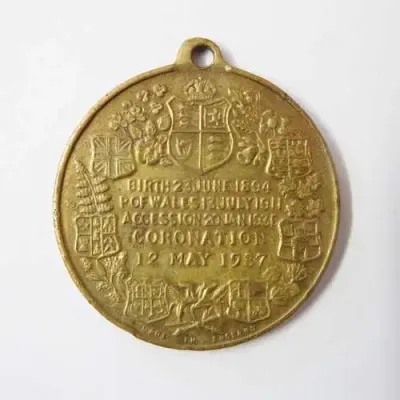 Edward VIII 12 May 1937 Coronation medal
