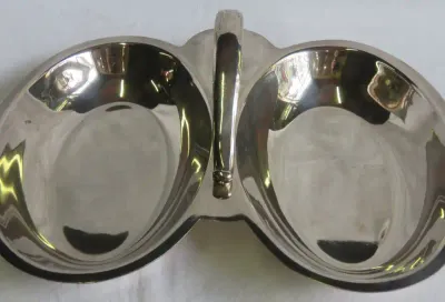 LB silverplated snack platter