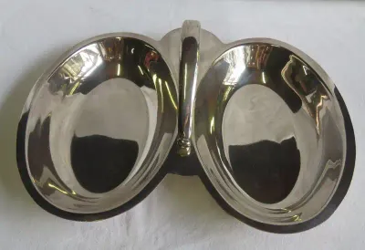 LB silverplated snack platter