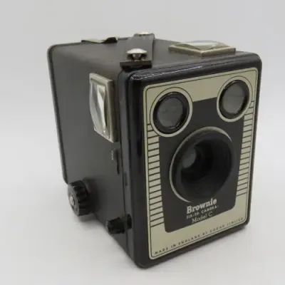 Six-20 Brownie model C Kodak camera with original booklet