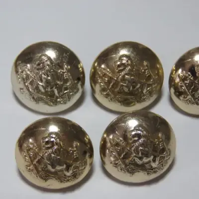 BSAP lot of 5 uniform medium size buttons - All made by Tool and Mould, Salisbury