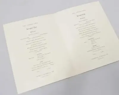 Union Castle Safmarine RMS Windsor Castle `Kruger day` menu - 10 October 1968