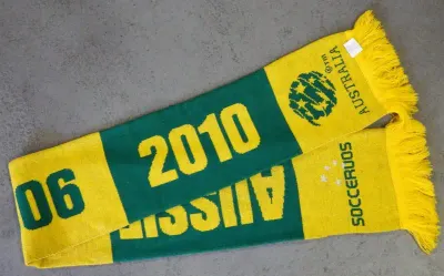 Australia soccer scarf - World cup 1974,2006,2010 qualifiers - 19 x 161 cm