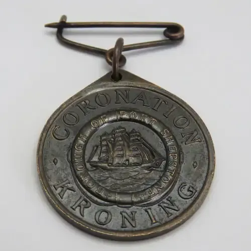 Borough Port Stepstone Coronation 1953 medallion
