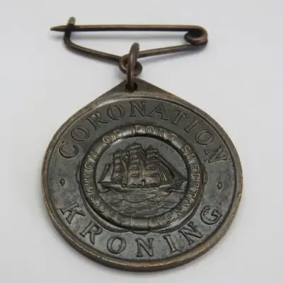 Borough Port Stepstone Coronation 1953 medallion