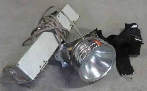 Vintage Forestry officer headlamp with external battery pack - Not tested