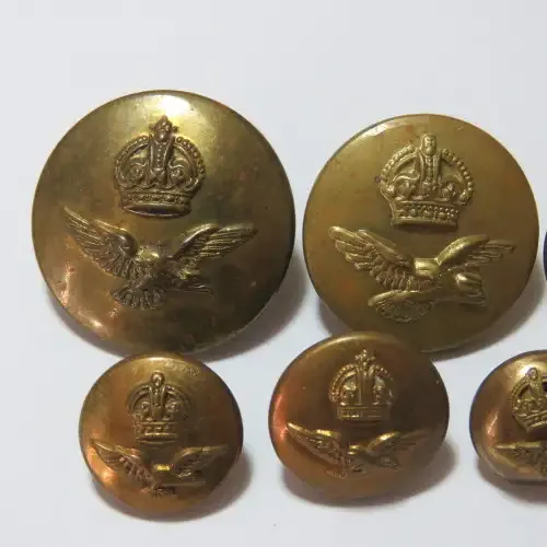 South African Air force buttons - 7 Different sizes