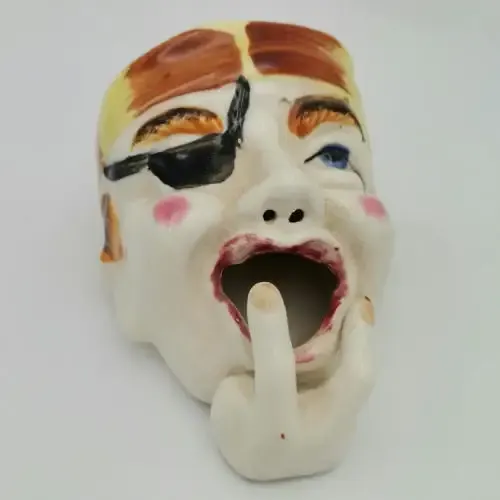 Crown Fine ceramic pirate ashtray