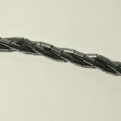 Hematite and seed pearl necklace