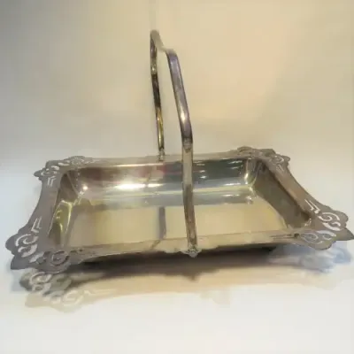 Silverplated cookie tray - Yeoman plate