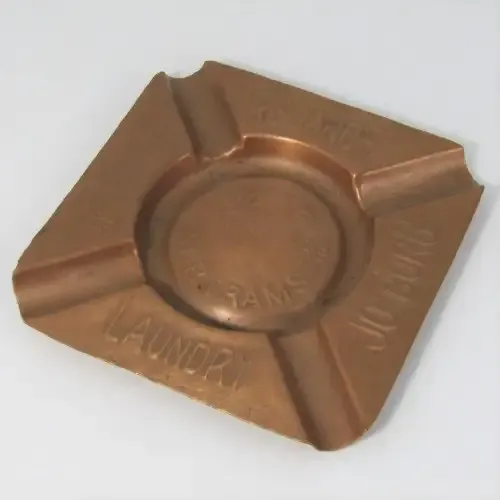 Vintage Jo`Burg advertising ashtray Reliance Laundry, Bertrams