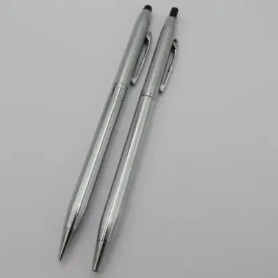 Vintage Kanoe ballpoint pen and mechanical pencil set in case