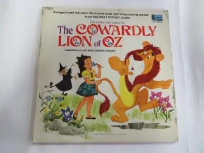 The Story and songs of the Cowardly lion of Oz - A full colour illustrated book and LP