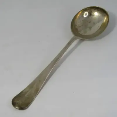 Lot of 6 silver plated spoons marked HA EA FA