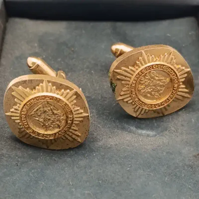 Vintage South African Police commemorative cufflinks